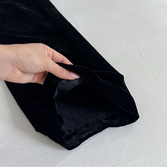 INC International Concepts Petite Velvet Trousers | Black | Size 4P | EUC - Picture 7 of 13